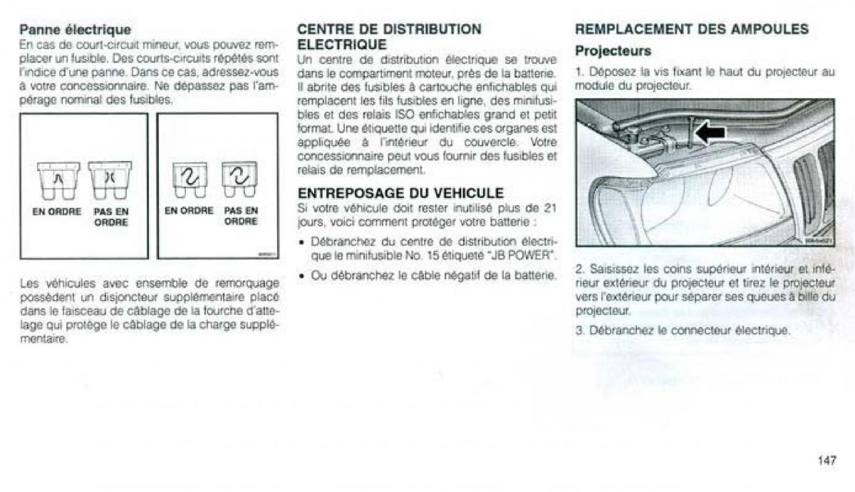 Jeep Grand Cherokee WJ manuel du proprietaire / page 140