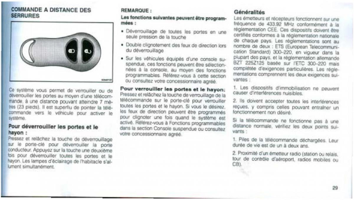 Jeep Grand Cherokee WJ manuel du proprietaire / page 28