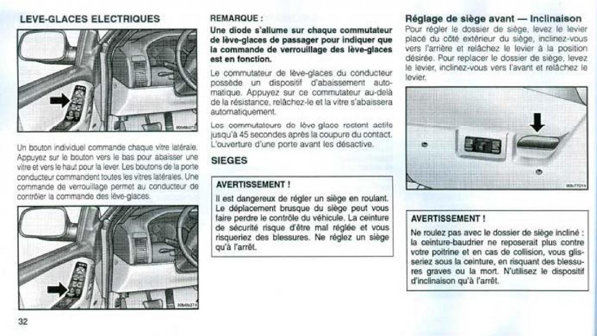 Jeep Grand Cherokee WJ manuel du proprietaire / page 31