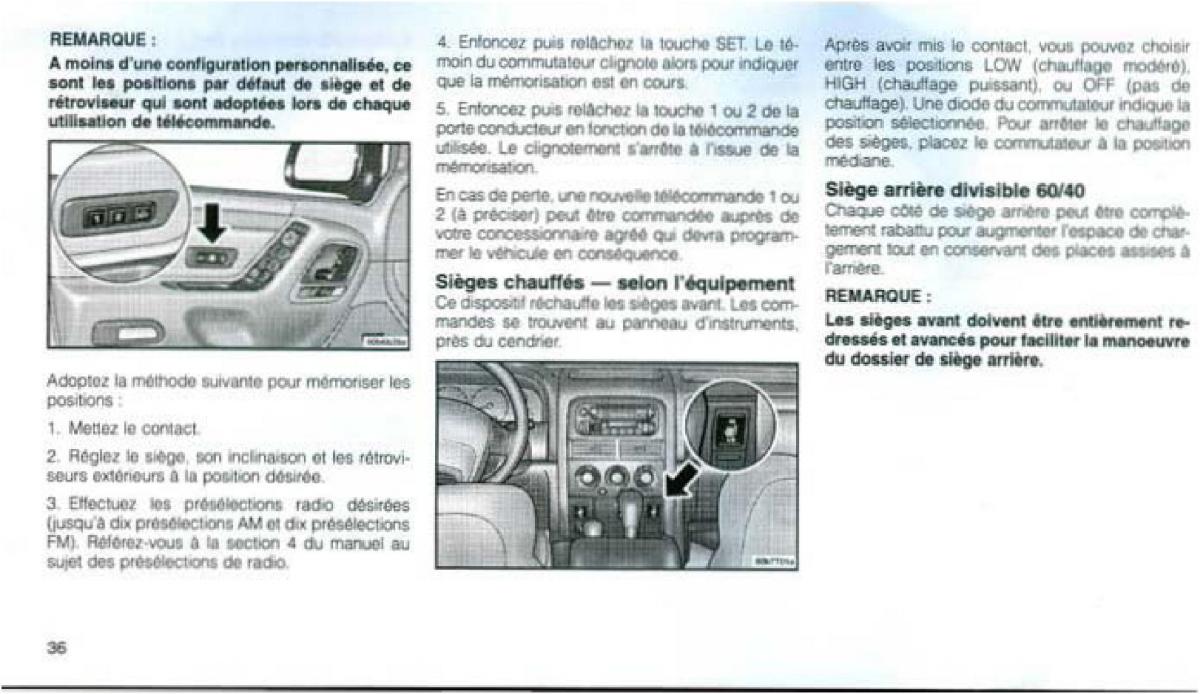 Jeep Grand Cherokee WJ manuel du proprietaire / page 35