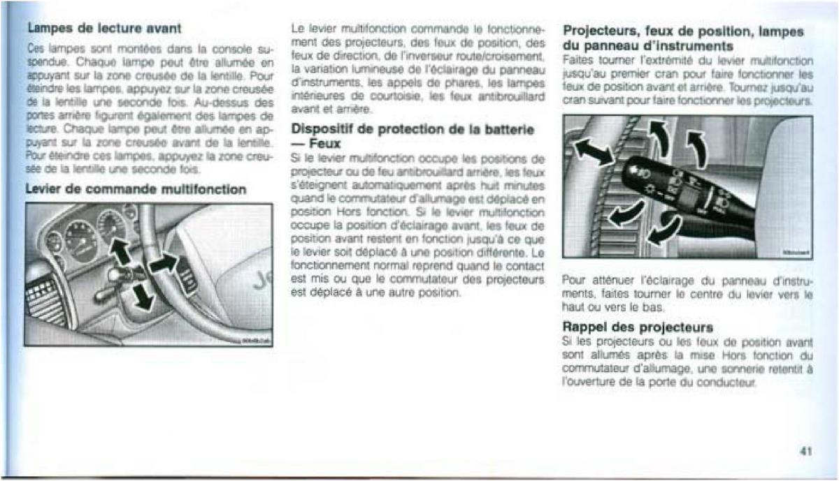 Jeep Grand Cherokee WJ manuel du proprietaire / page 40