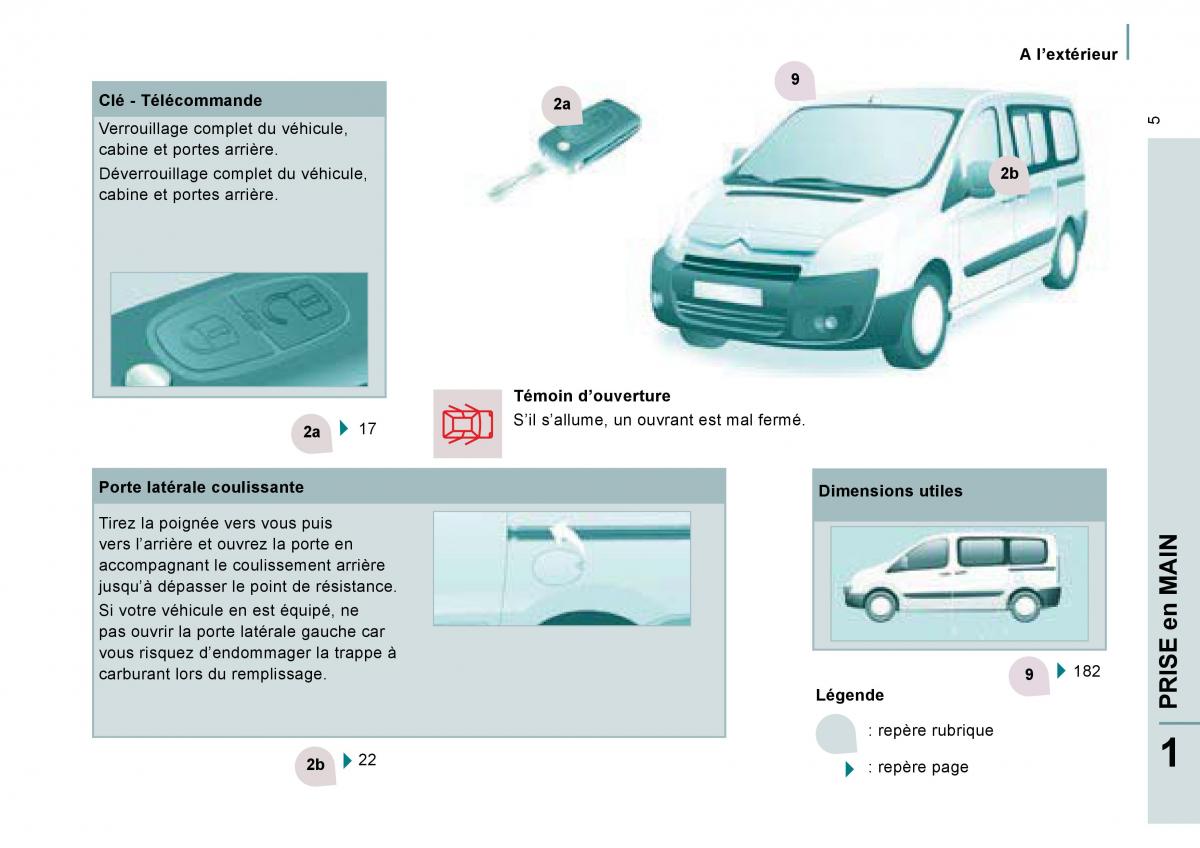 Citroen Jumpy Atlante manuel du proprietaire / page 10