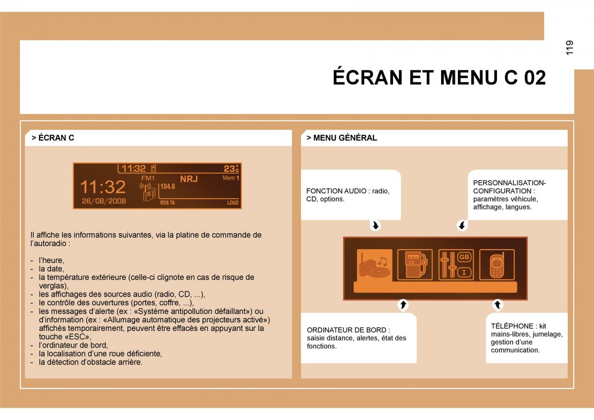 Citroen Jumpy Atlante manuel du proprietaire / page 124