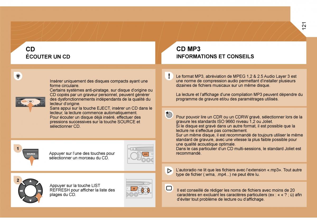 Citroen Jumpy Atlante manuel du proprietaire / page 126