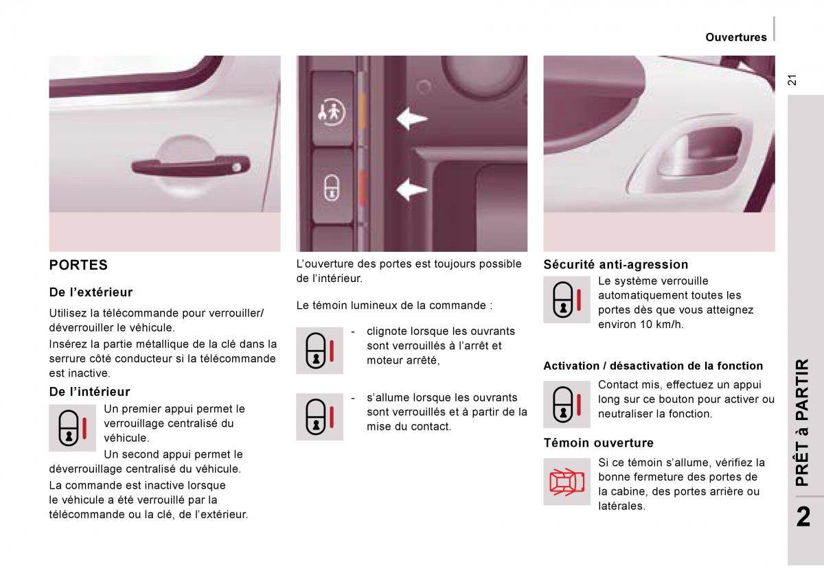 Citroen Jumpy Atlante manuel du proprietaire / page 26