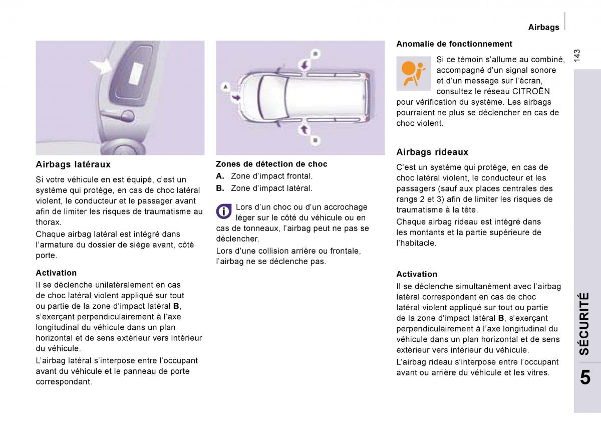 Citroen Jumpy Combi I 1 manuel du proprietaire / page 149