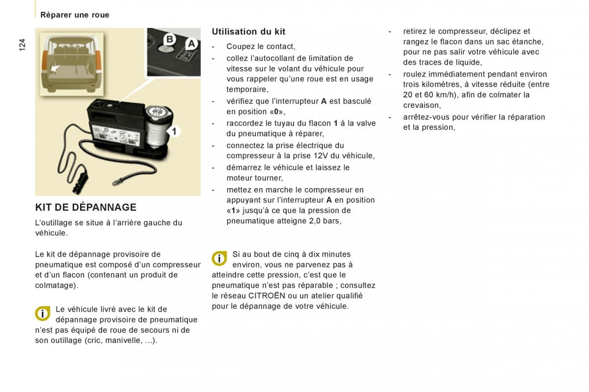 Citroen Jumpy Atlante II 2 manuel du proprietaire / page 126