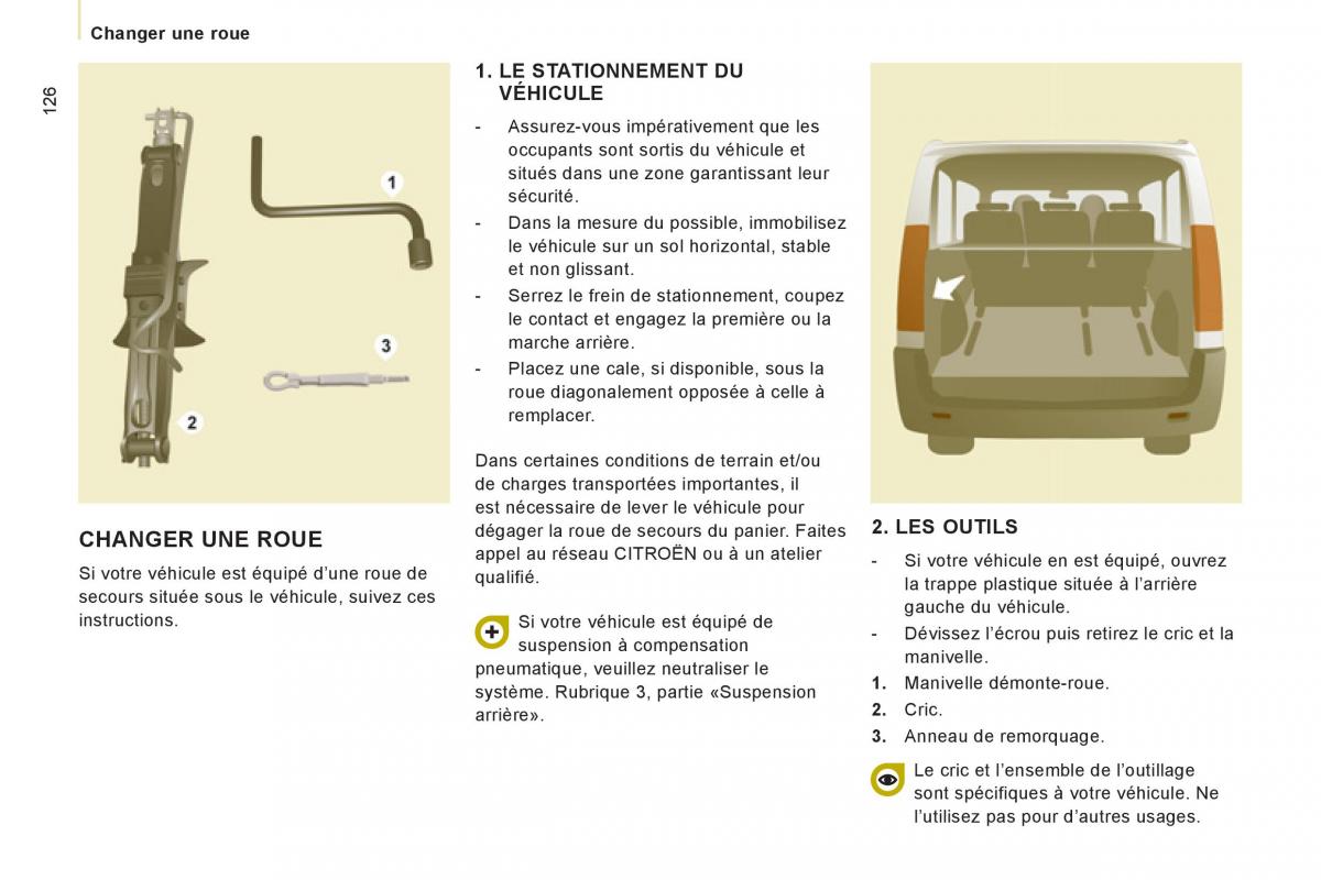 Citroen Jumpy Atlante II 2 manuel du proprietaire / page 128