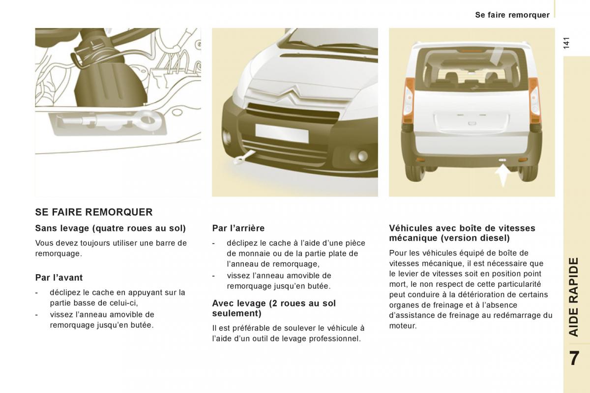 Citroen Jumpy Atlante II 2 manuel du proprietaire / page 143