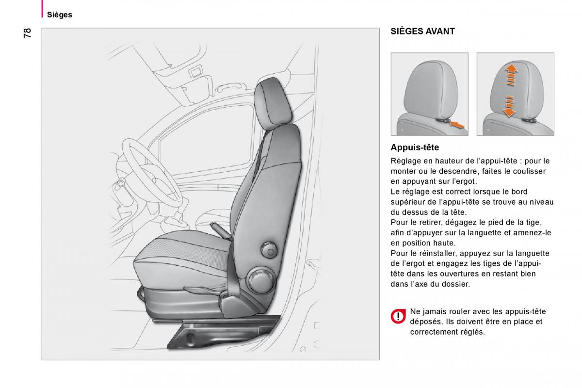 Citroen Nemo manuel du proprietaire / page 82