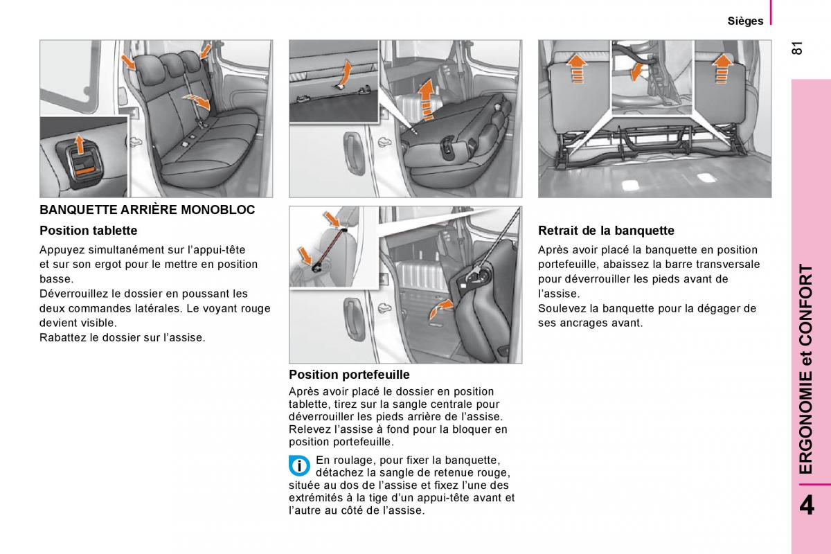 Citroen Nemo manuel du proprietaire / page 85