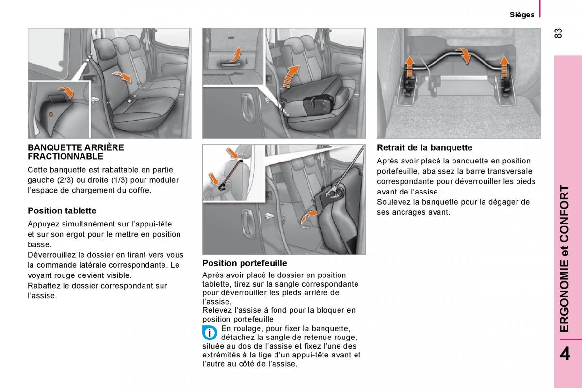 Citroen Nemo manuel du proprietaire / page 87