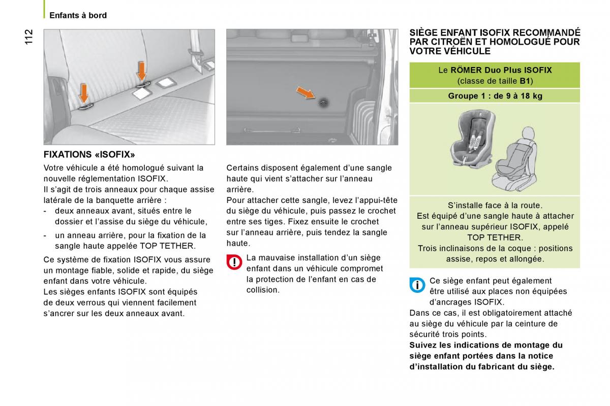 Citroen Nemo manuel du proprietaire / page 117