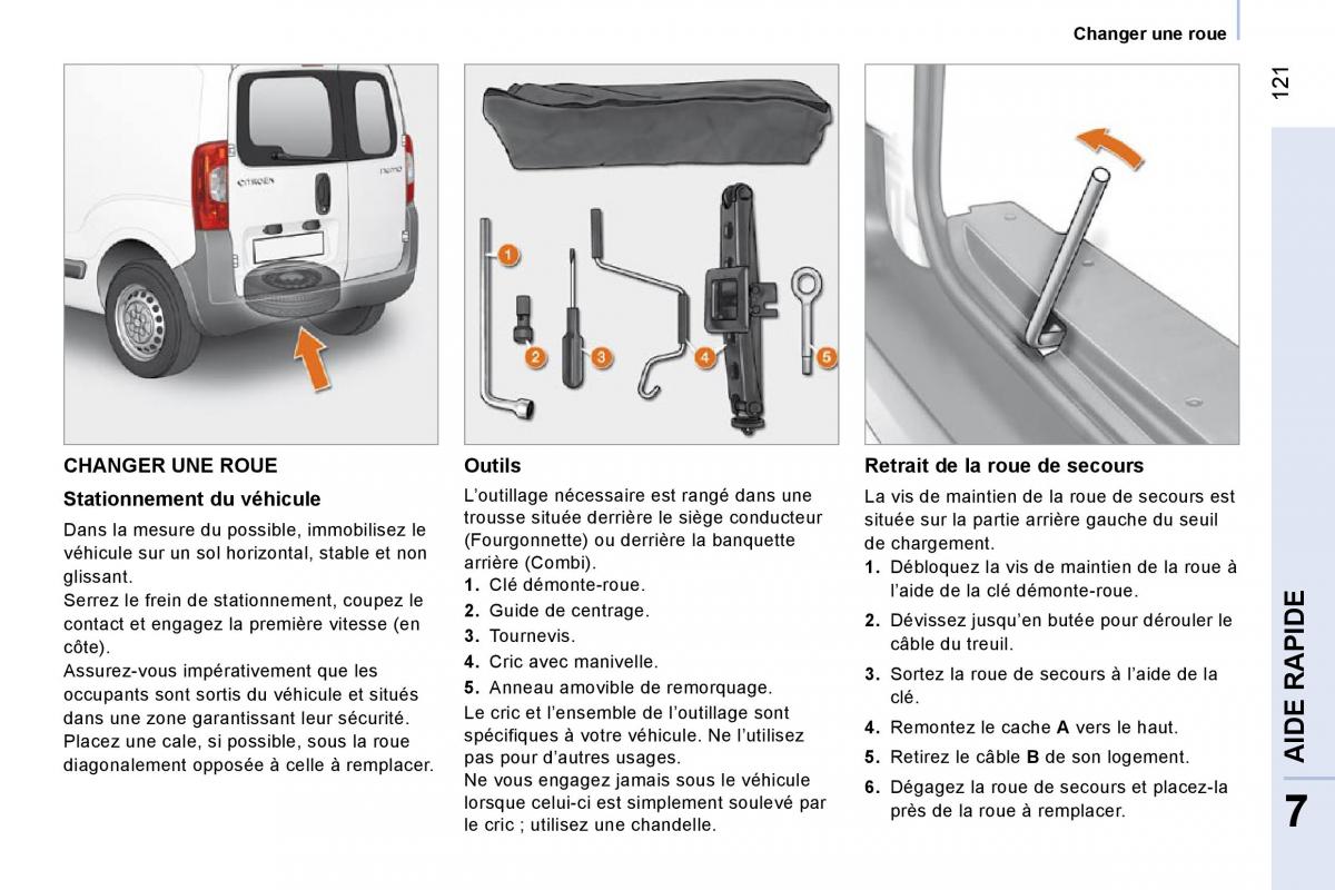 Citroen Nemo manuel du proprietaire / page 126