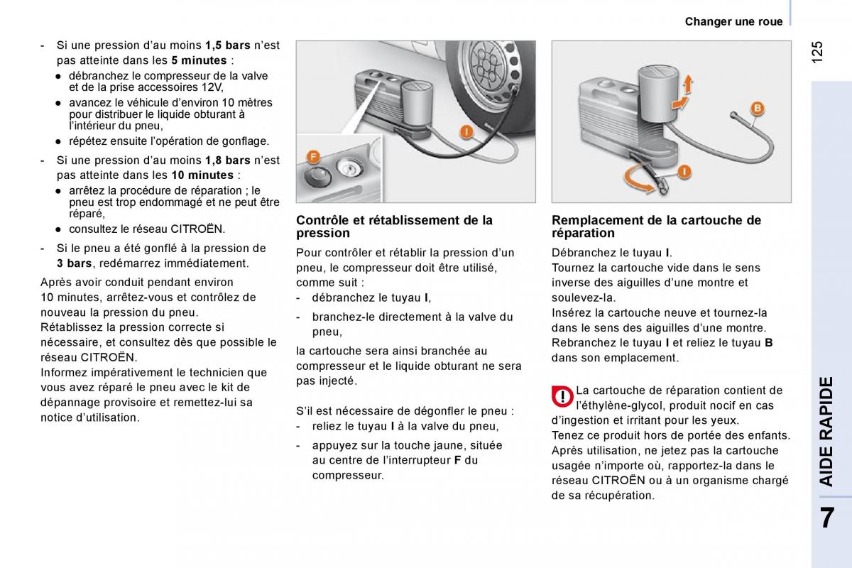 Citroen Nemo manuel du proprietaire / page 130