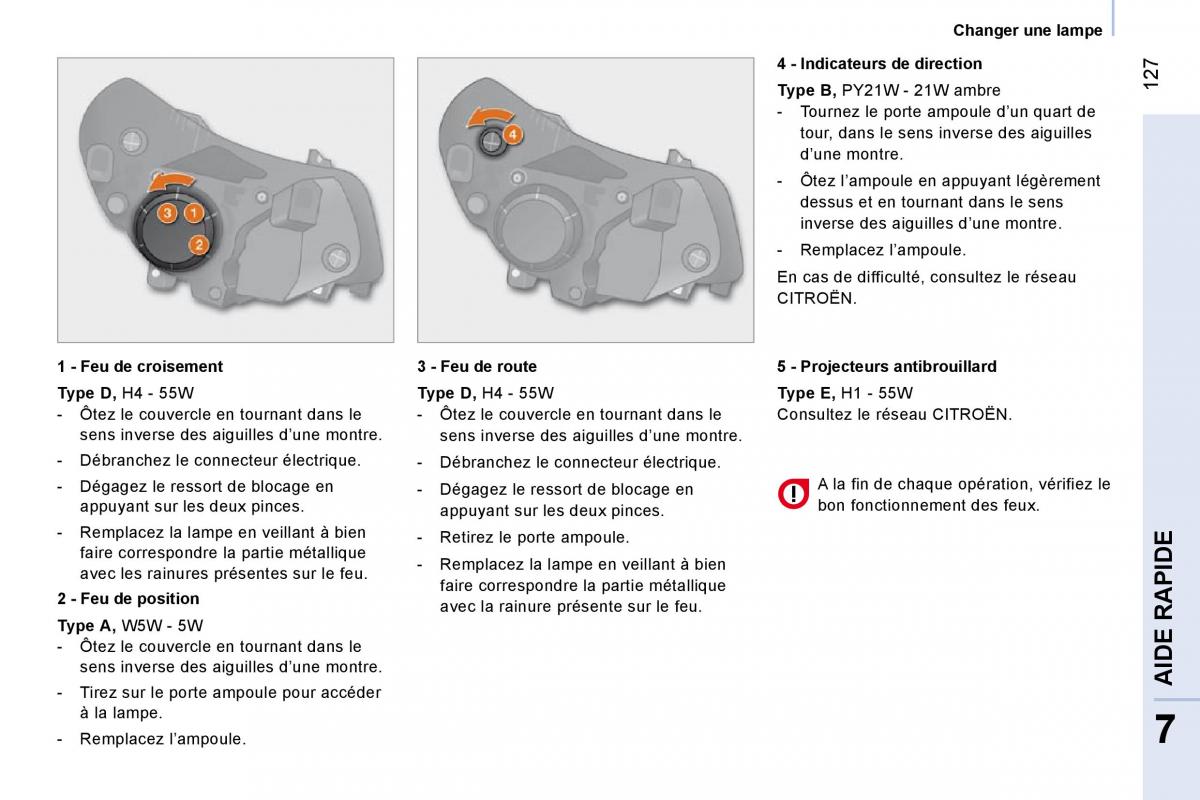 Citroen Nemo manuel du proprietaire / page 132