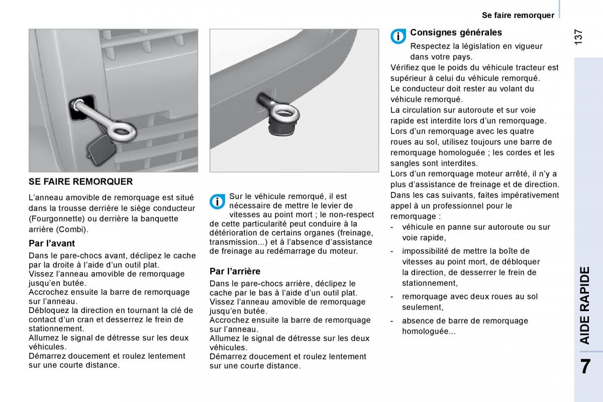 Citroen Nemo manuel du proprietaire / page 143