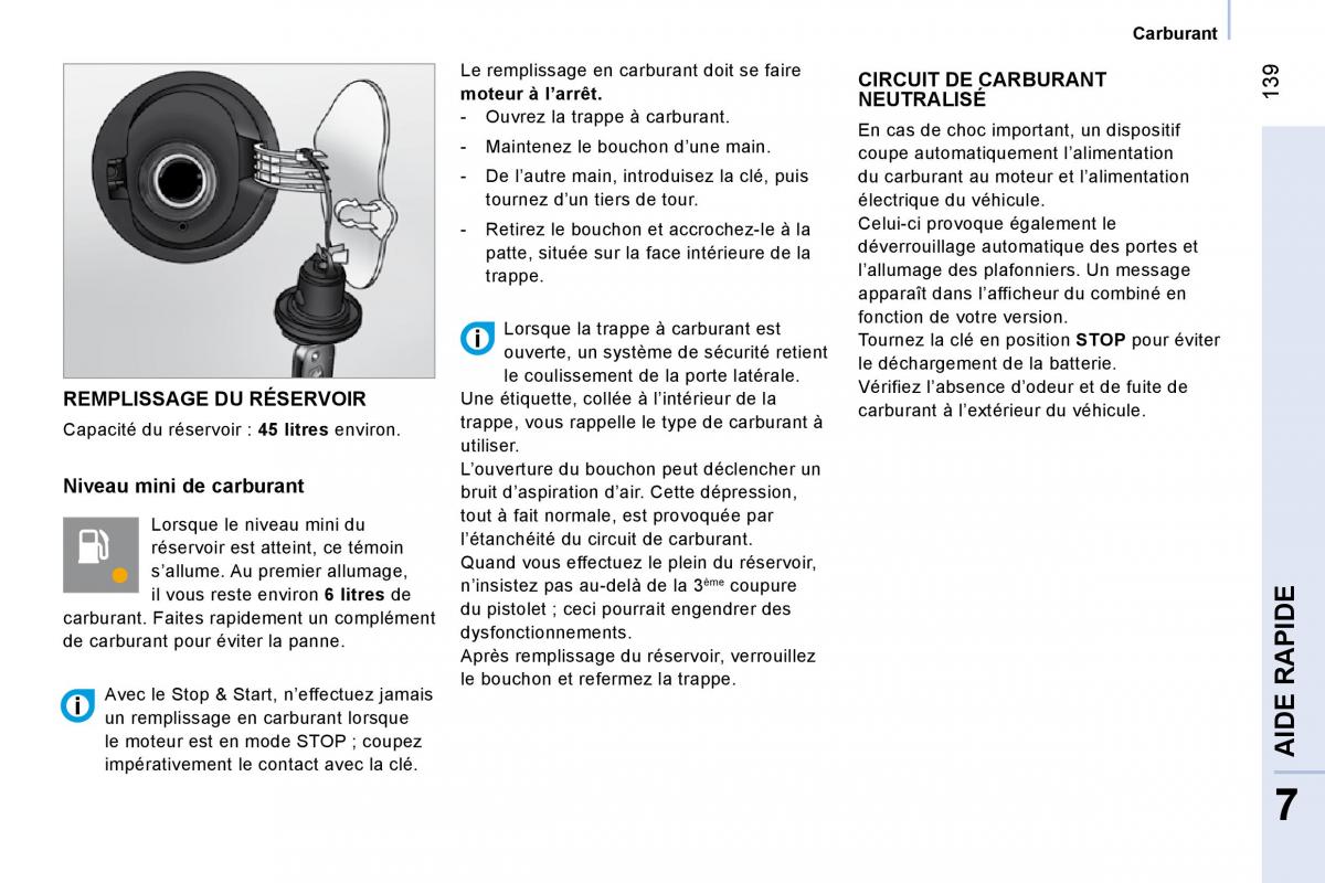 Citroen Nemo manuel du proprietaire / page 145