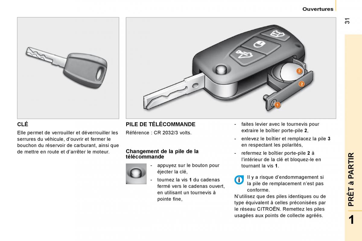 Citroen Nemo manuel du proprietaire / page 35