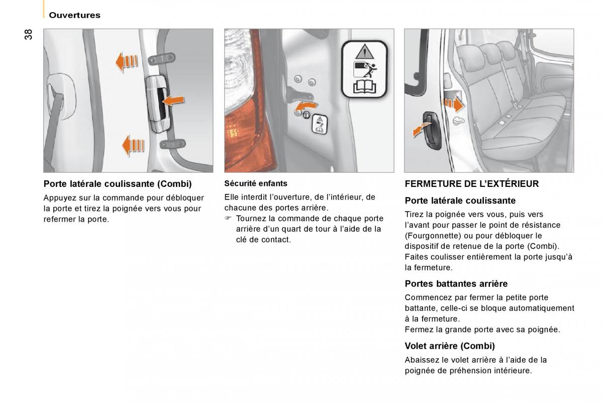 Citroen Nemo manuel du proprietaire / page 42