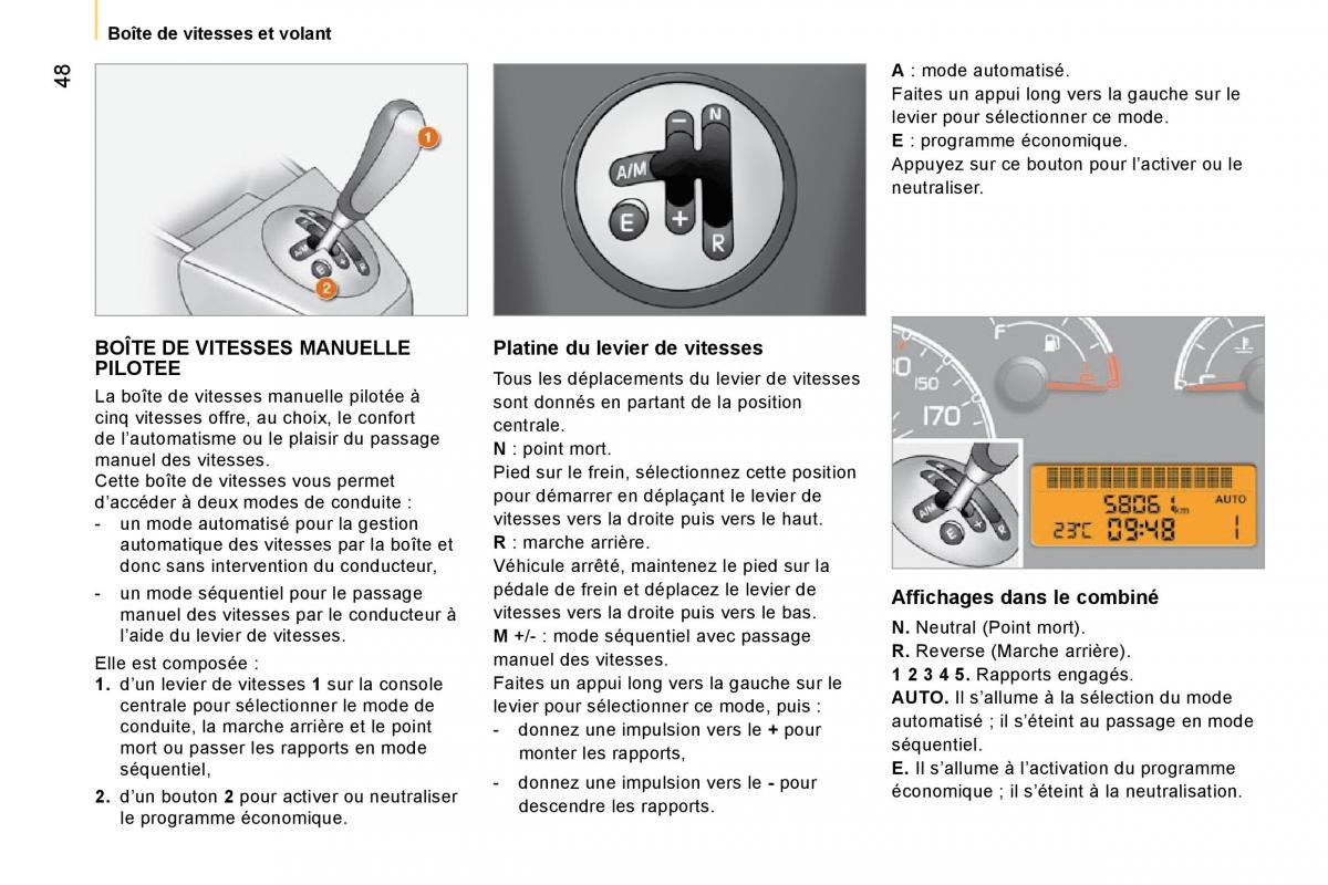 Citroen Nemo manuel du proprietaire / page 52