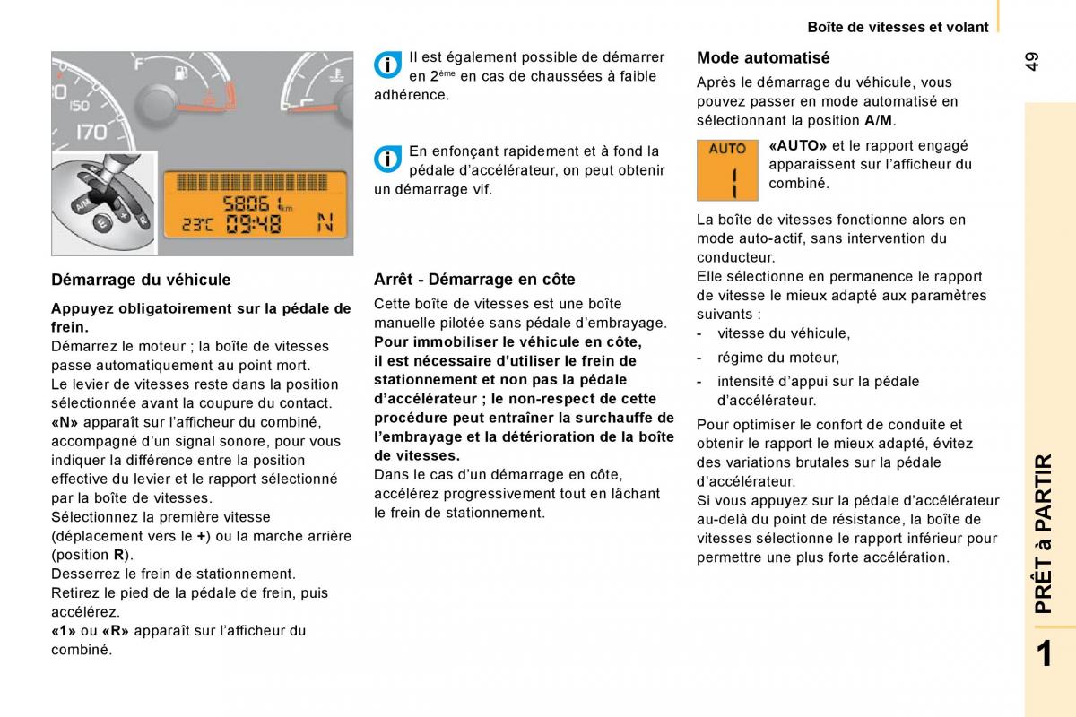 Citroen Nemo manuel du proprietaire / page 53