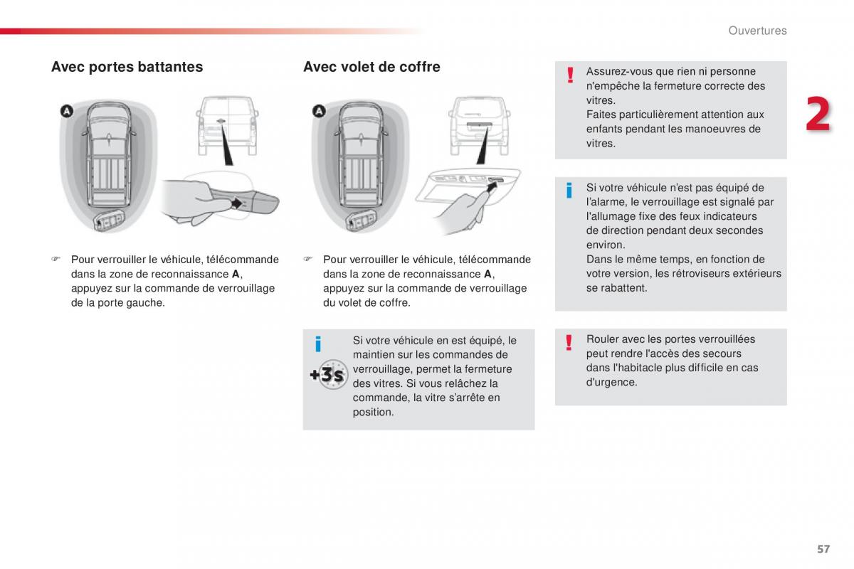 Citroen Space Tourer manuel du proprietaire / page 59