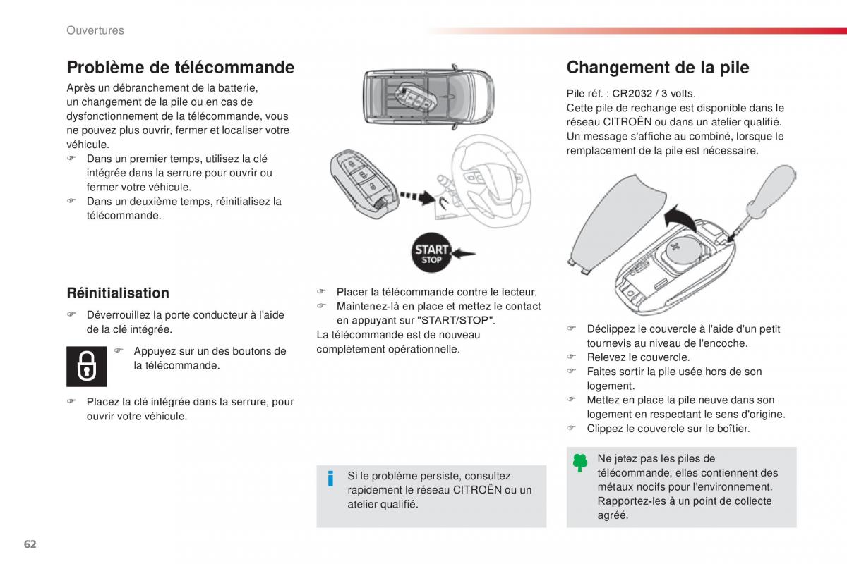 Citroen Space Tourer manuel du proprietaire / page 64