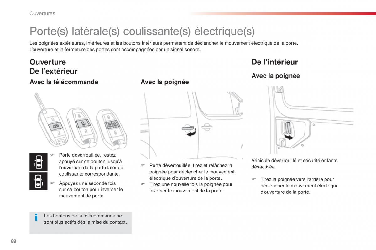 Citroen Space Tourer manuel du proprietaire / page 70