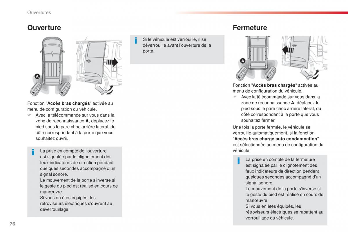 Citroen Space Tourer manuel du proprietaire / page 78