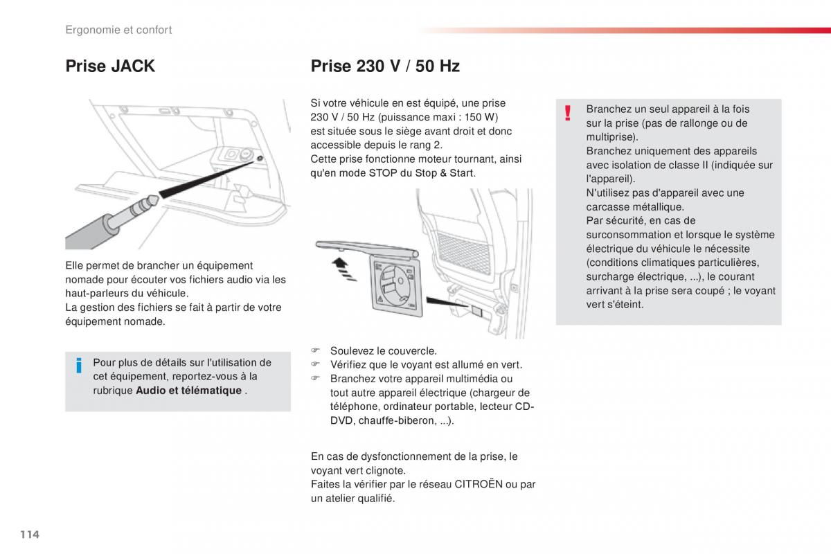 Citroen Space Tourer manuel du proprietaire / page 116