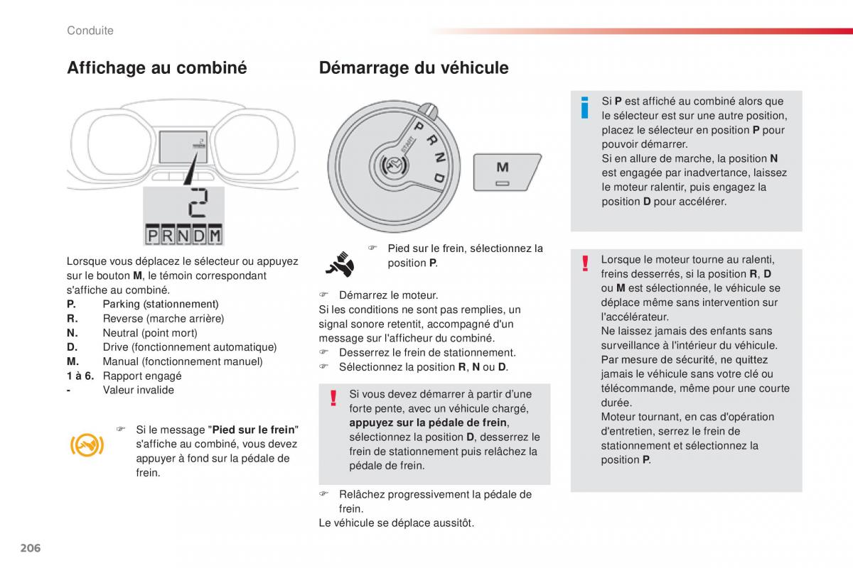 Citroen Space Tourer manuel du proprietaire / page 208