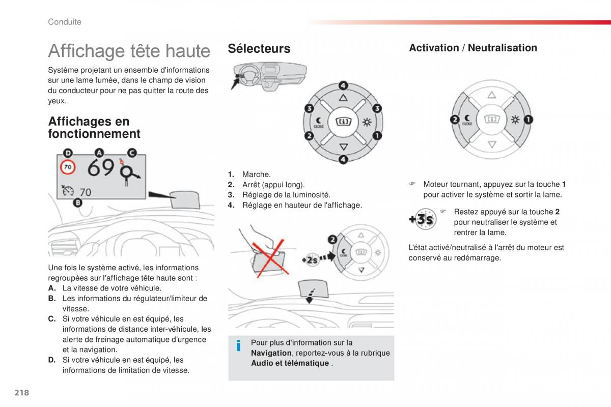 Citroen Space Tourer manuel du proprietaire / page 220