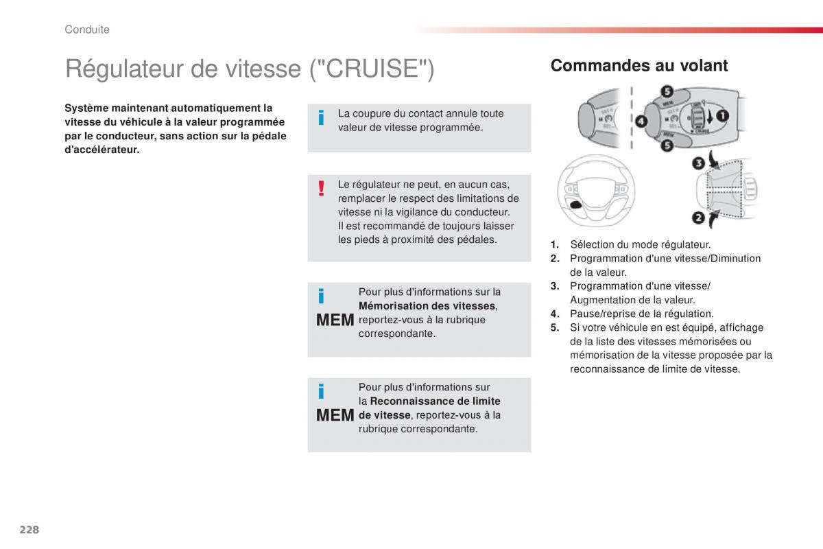 Citroen Space Tourer manuel du proprietaire / page 230