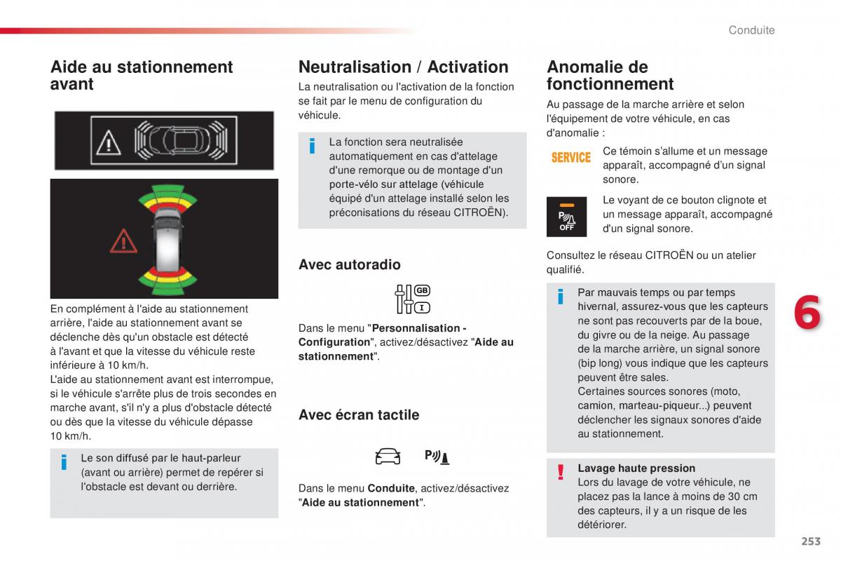 Citroen Space Tourer manuel du proprietaire / page 255