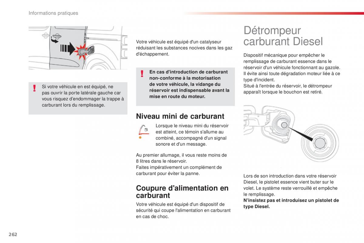 Citroen Space Tourer manuel du proprietaire / page 264