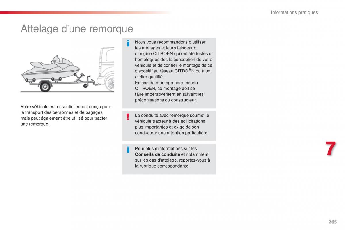 Citroen Space Tourer manuel du proprietaire / page 267