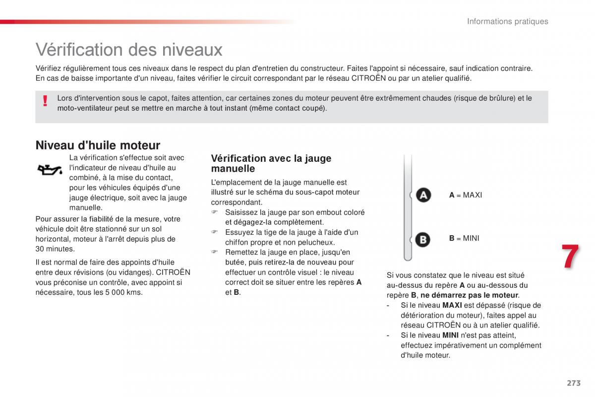 Citroen Space Tourer manuel du proprietaire / page 275