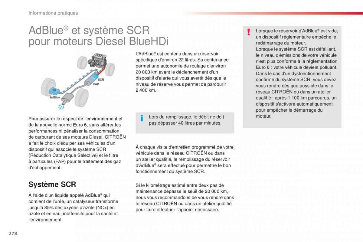 Citroen Space Tourer manuel du proprietaire / page 280