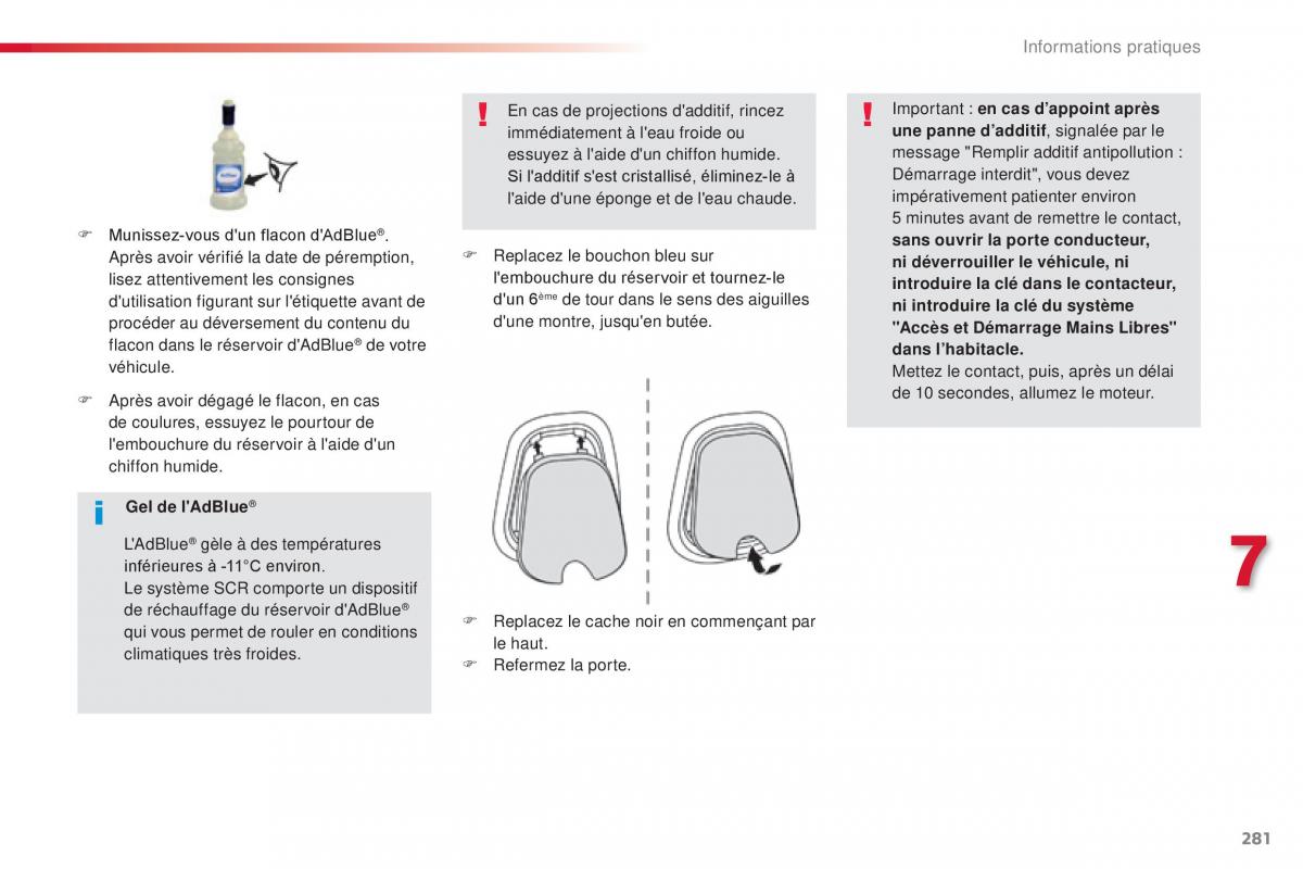 Citroen Space Tourer manuel du proprietaire / page 283