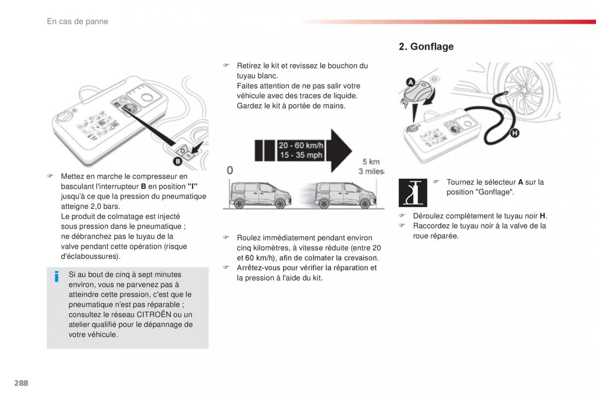 Citroen Space Tourer manuel du proprietaire / page 290