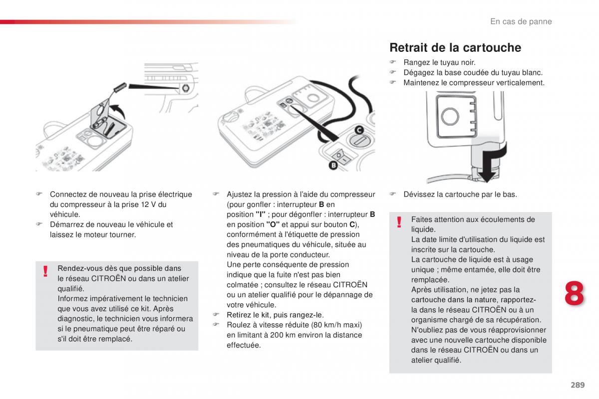 Citroen Space Tourer manuel du proprietaire / page 291