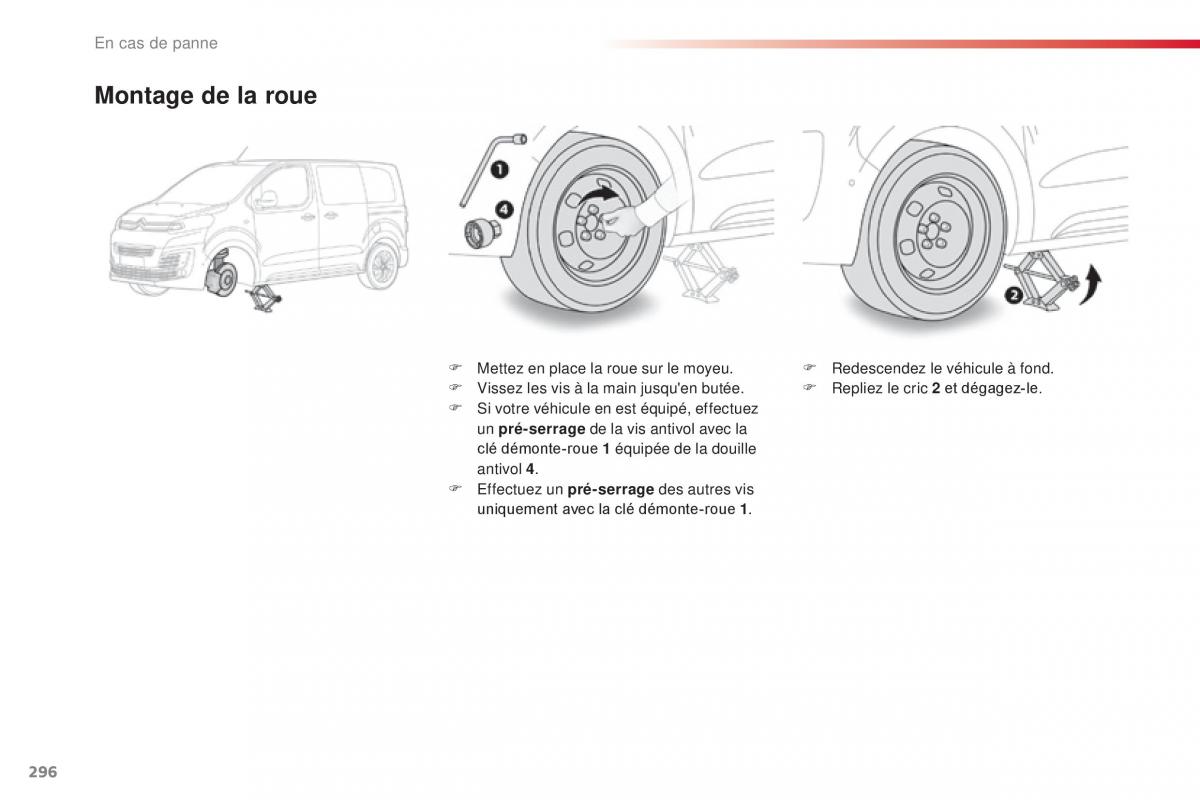 Citroen Space Tourer manuel du proprietaire / page 298