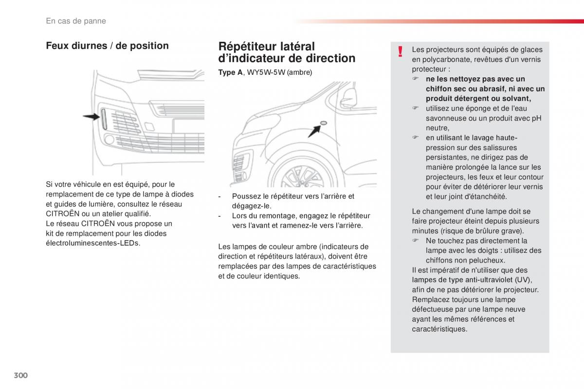 Citroen Space Tourer manuel du proprietaire / page 302