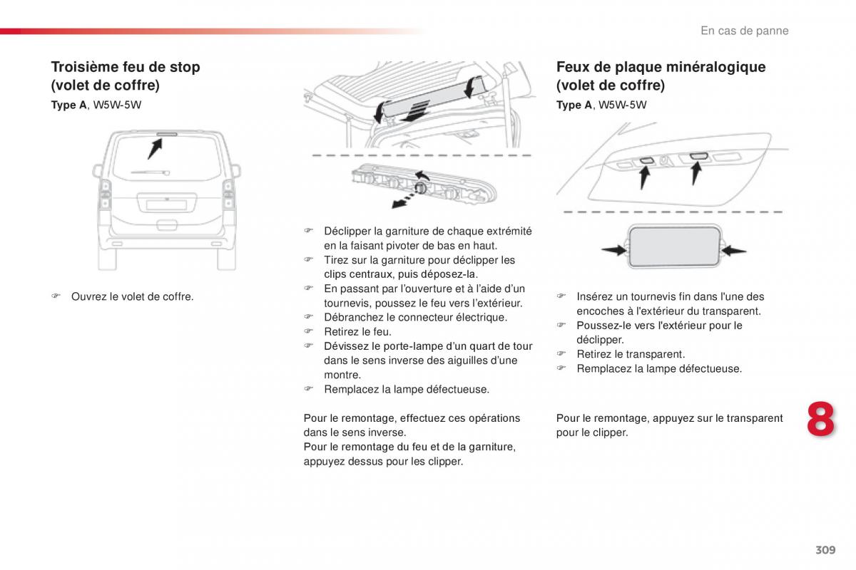 Citroen Space Tourer manuel du proprietaire / page 311