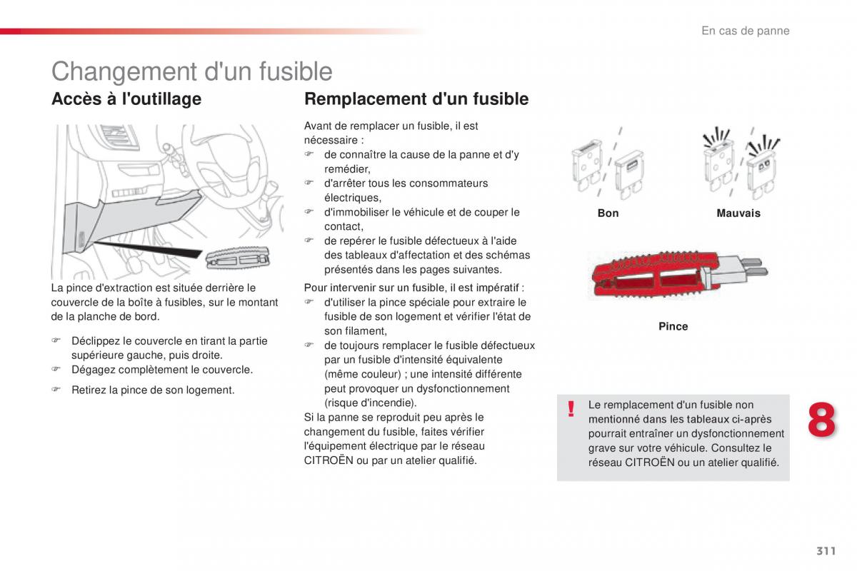 Citroen Space Tourer manuel du proprietaire / page 313