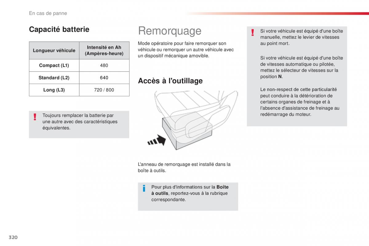 Citroen Space Tourer manuel du proprietaire / page 322