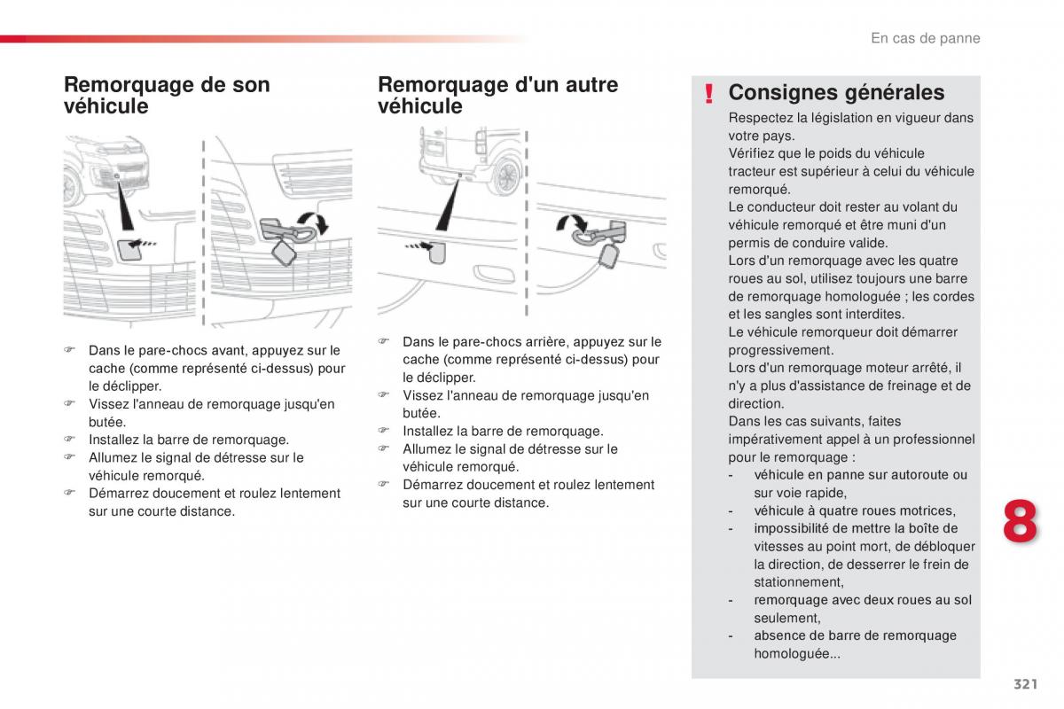 Citroen Space Tourer manuel du proprietaire / page 323