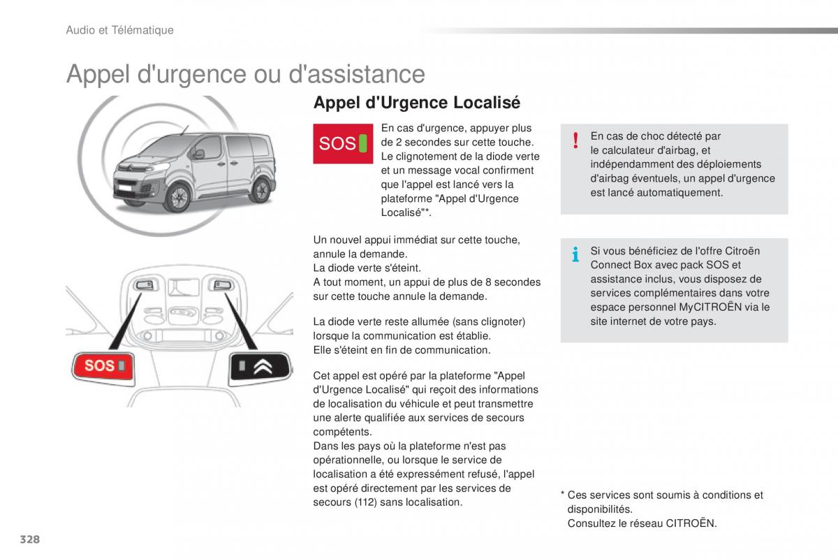 Citroen Space Tourer manuel du proprietaire / page 330