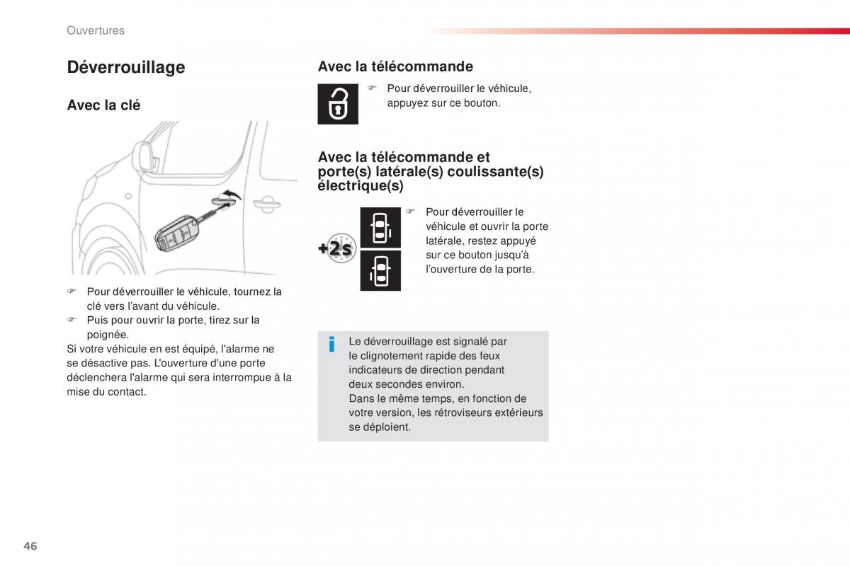 Citroen Space Tourer manuel du proprietaire / page 48